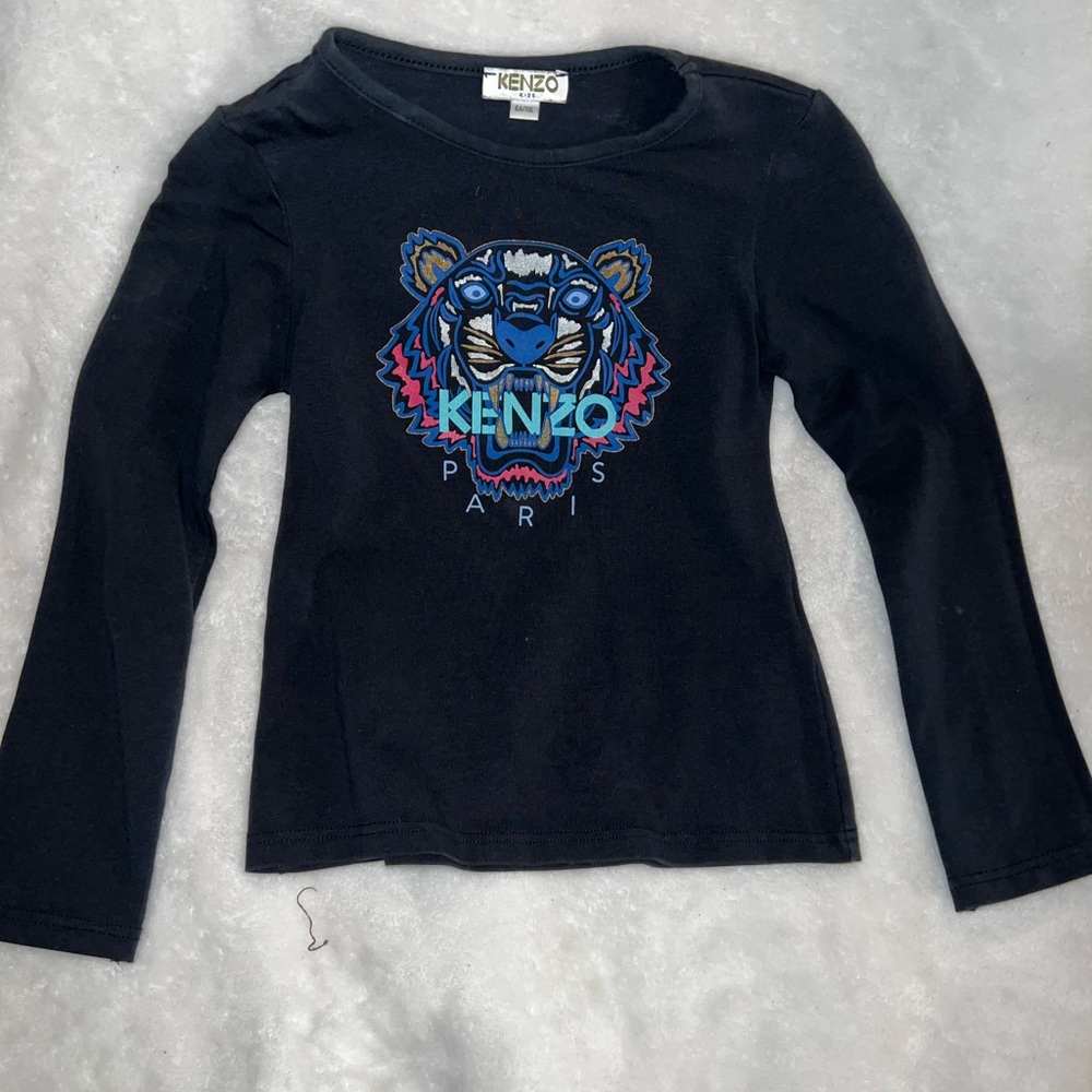 Authentic Girls Navy blue Kenzo long sleeve shirt size 6